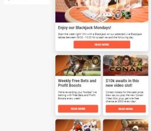 LeoVegas Promotions page
