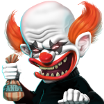 Creepy carnival clown candy