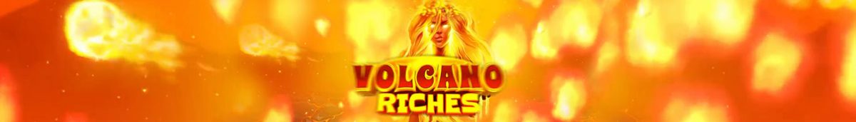 Volcano Riches Slot Long Banner