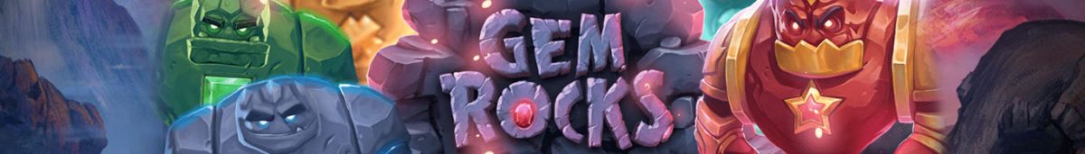 Gem Rocks slot banner