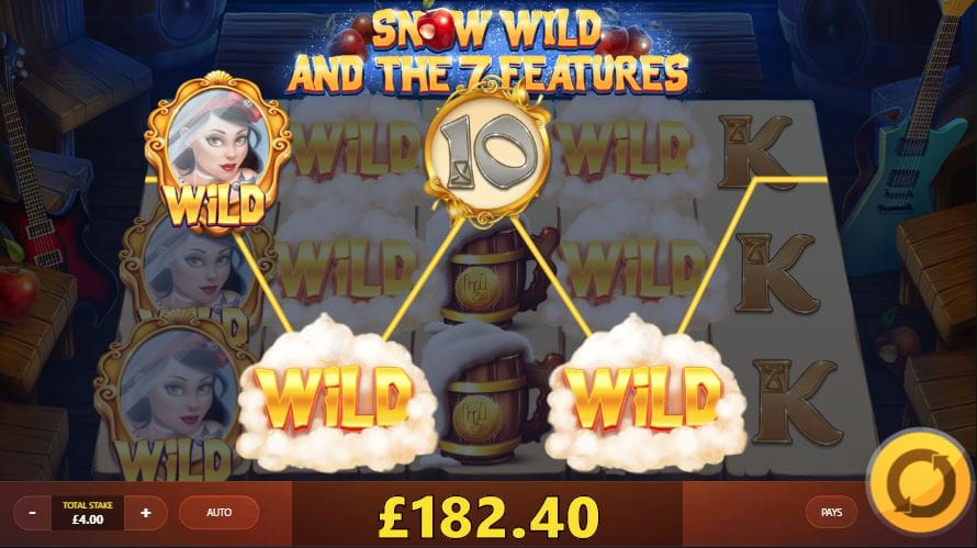 Snow Wild and the Seven Features Slot Gameplay-min