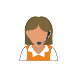 Cartoon of Customer Support Agent