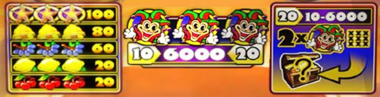jackpot 6000 paytable