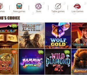 Bob Casino top games-min