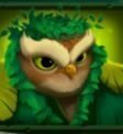 Owls Slot - Green Tile Symbol