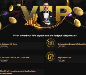 Jackpot Village VIP page