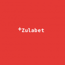 Zulabet logo white text on red background