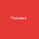 Zulabet logo white text on red background
