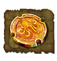 Gold coin symbol
