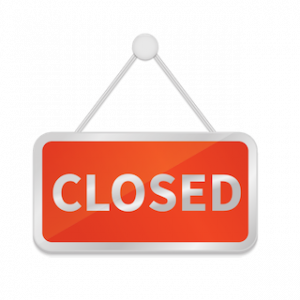 Closed sign