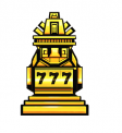 Jackpot Quest Golden Slot Machine Symbol