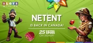 NetEnt back in Canada Slots Million Promo